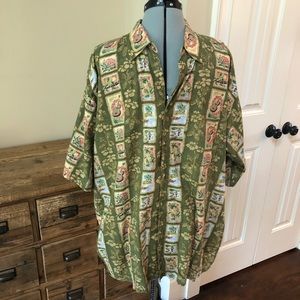 Everest Collection Hawaiian Tropical Short Sleeve Shirt  XXL